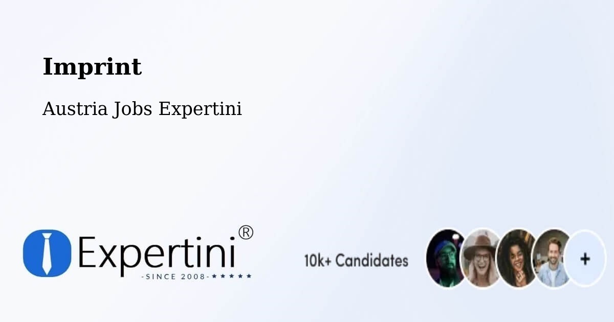 Imprint – Steinbrunn - Austria Jobs Expertini